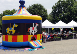 Bouncy houses are built for younger and smaller children. Ask us how we know...