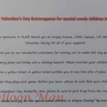 A nice thank you to those that helped with the inaugural Valentine's Day Extravaganza for Special Needs Children of Wayne County, NC.
