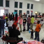 Dancing at the Valentine's Day Extravaganza for Special Needs Children of Wayne County, NC.