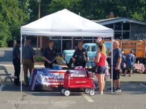 Pittsboro Police booth at Summer Fest.