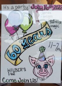 Wilbur's BBQ Birthday party coloring sheet.