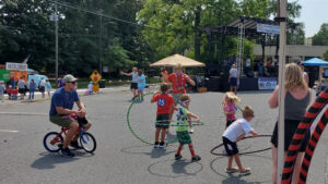 Hula hooping at Summer Fest 2023
