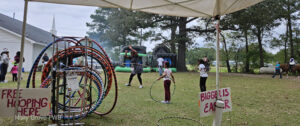 Hooping at Holly Grove FWB Church.